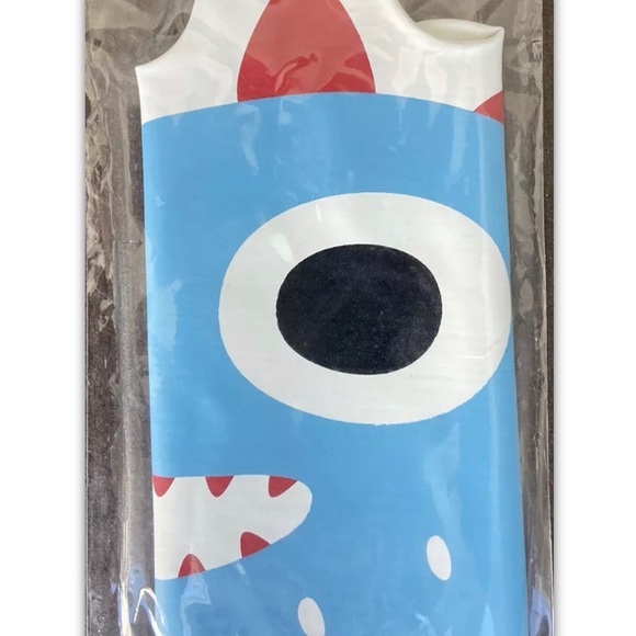 NEW SWIMMING CAP WATER MONSTER, WHITE, RED, BLUE,  KIDS SIZE NEW IN BAG - Picture 2 of 5